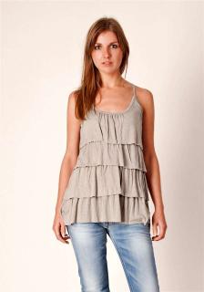 Marken-Volanttop beige