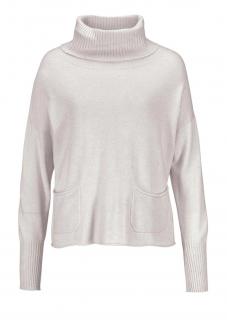 Marken-Wollmischpullover beige