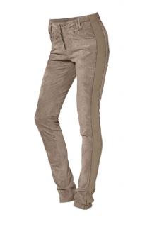 Marken-Ziegenvelourslederhose sand