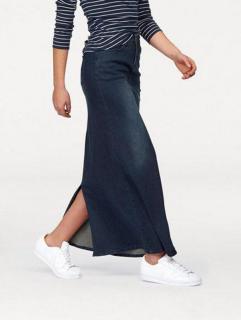 Maxi-Jeansrock dunkelblau