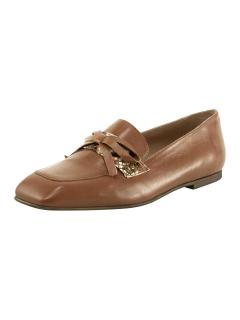 Nappaleder-Slipper cognac