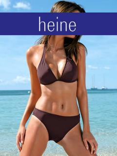 Neckholder-Bikini braun