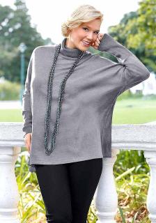 Oversized-Pullover grau