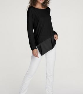 Oversized-Pullover schwarz