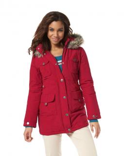 Parka mit Webpelz rot