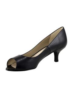 Peeptoe-Pumps schwarz