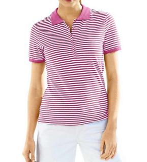 Poloshirt pink-weiß