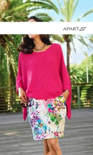 Poncho-Pullover pink