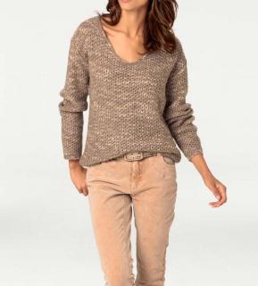 Pullover camel meliert Gr. 36