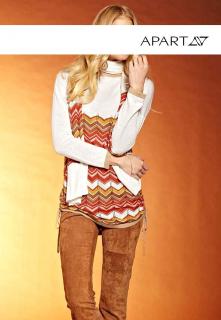 Pullover creme-sand-terracotta