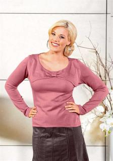 Pullover mit Schleife altrosa