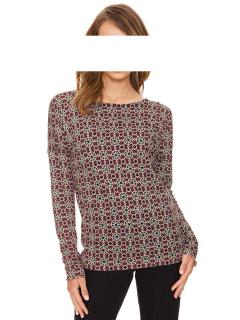 Pullover mit Strass bordeaux-bunt