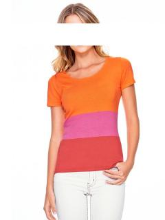 Pullover orange-pink-koralle