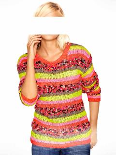 Pullover pink-bunt