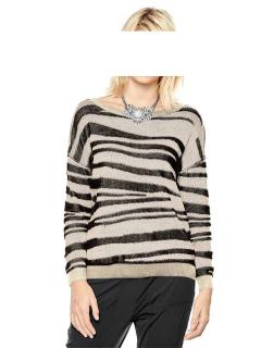 Pullover sand-schwarz