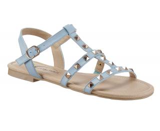 Sandalette mit Nieten blau