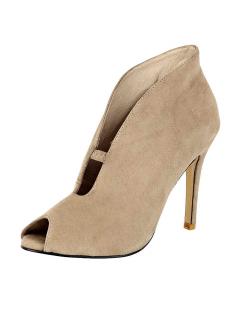 Sandaletten-Stiefelette  sand