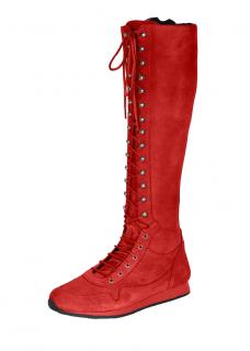 Schnürstiefel rot