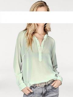 Seidenbluse mint