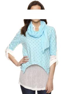 Shirt 3-Teiler aqua-creme