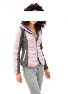 Steppjacke rose-grau