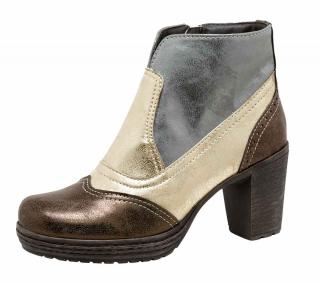 Stiefelette bronze-kupfer-silber Größe 39