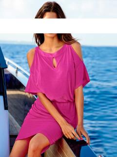 Strandkleid pink