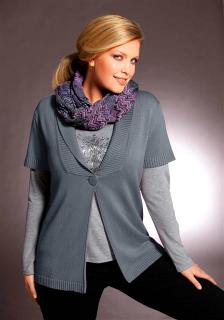 Strickjacke grau