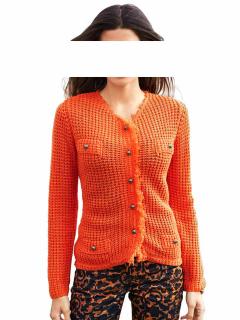 Strickjacke orange Größe 38