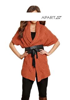 Strickjacke terracotta