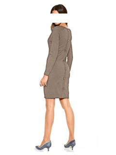 Strickkleid taupe