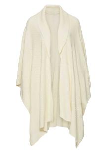 Strickponcho offwhite