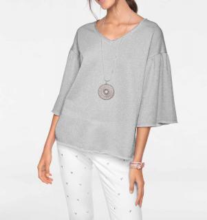 Sweatshirt grau-melange