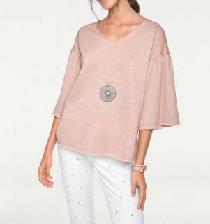 Sweatshirt rosa-melange