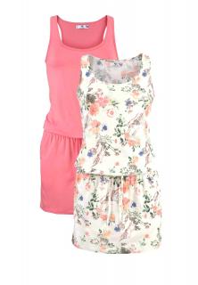 Tanktopkleid-2tlg. rosa-bunt