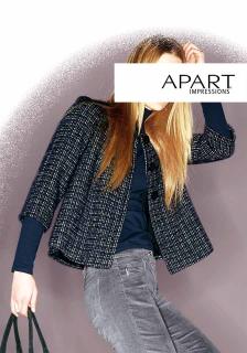 Tweed-Blazer marine-grau-creme