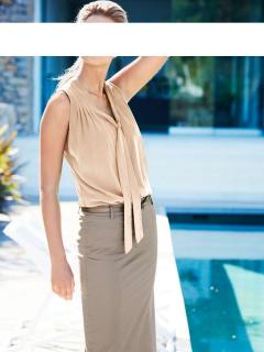 Two-in-One-Shirt beige