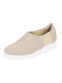 Veloursleder-Slipper beige