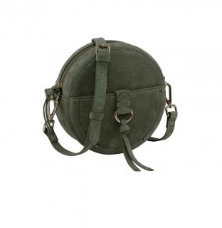 Veloursledertasche khaki