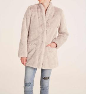 Webpelzjacke creme