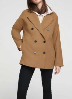 Woll-Cabanjacke camel