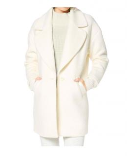 Woll-Longjacke creme