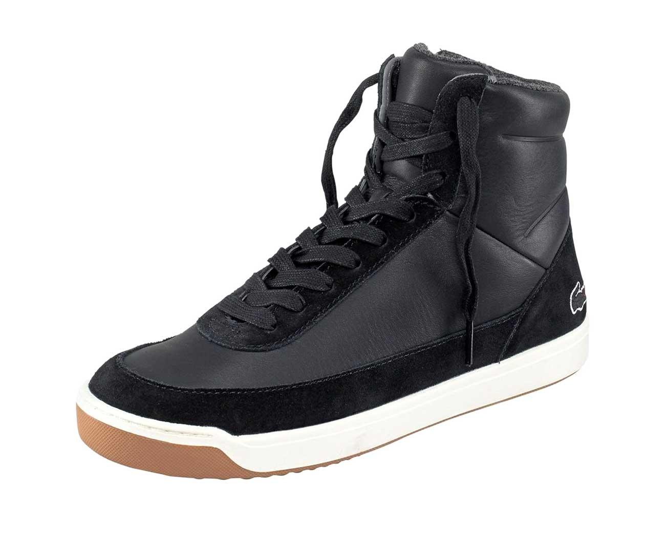 Marken-Leder-Sneaker schwarz | Schuhe | Outlet Mode-Shop