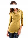 2-in-1-Blusenshirt senfgelb