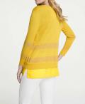 2-in-1-Feinstrickpullover gelb