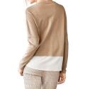 2-in-1-Feinstrickpullover sand-creme