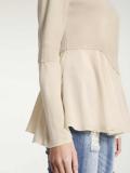 2-in-1-Pullover beige