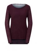 2-in-1-Pullover burgund