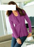 2-in-1-Pullover cyclam