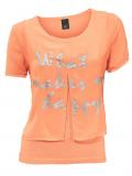 2-in-1 Pullover orange